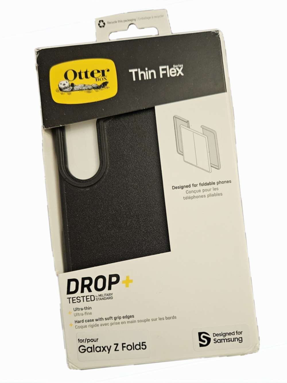 OtterBox Thin Flex Drop+ Case for Galaxy Z Fold5 - Black